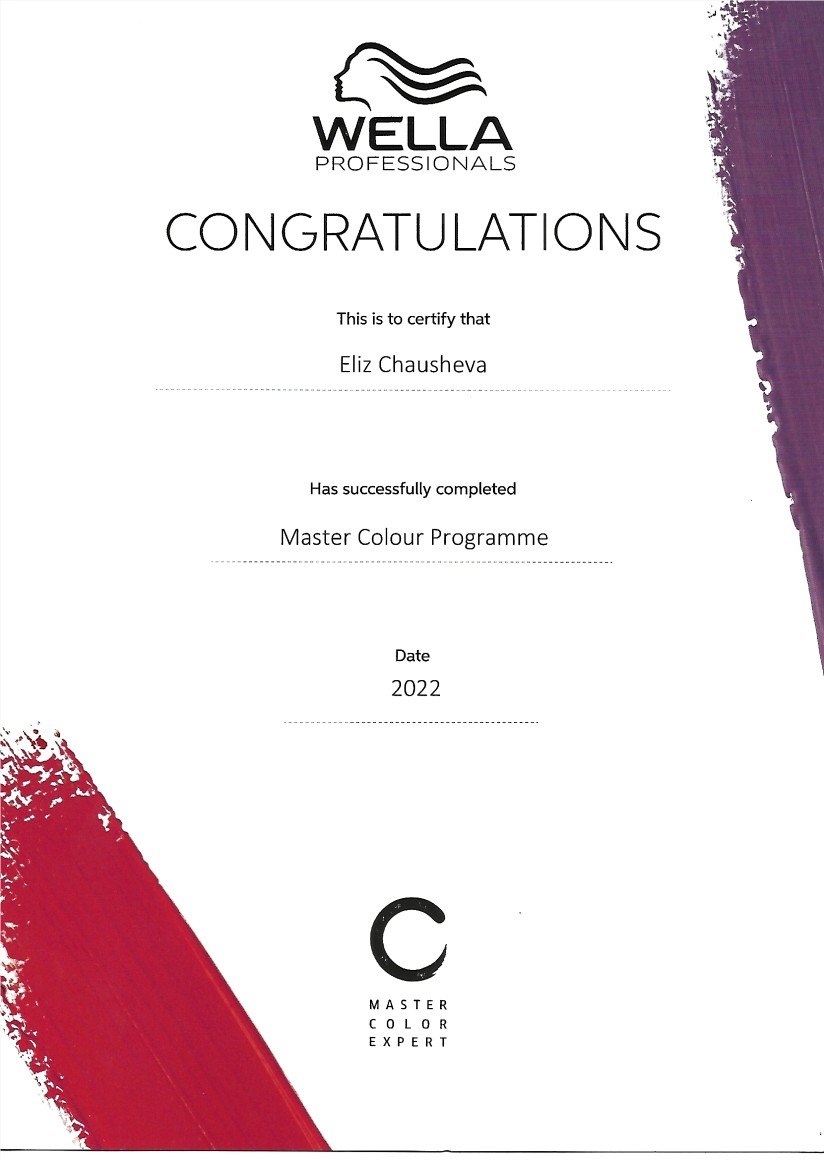 Wella certification